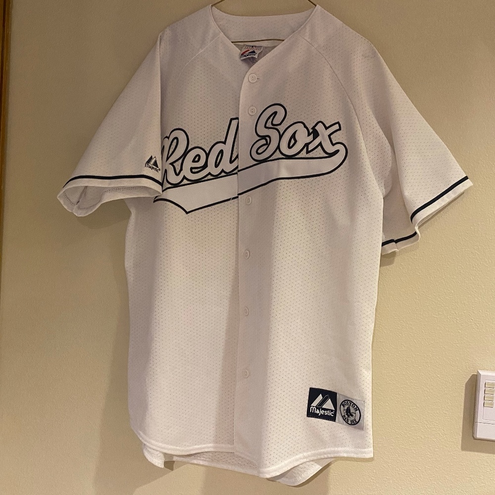 Majestic | Black & White Red Sox Jersey | Men's L